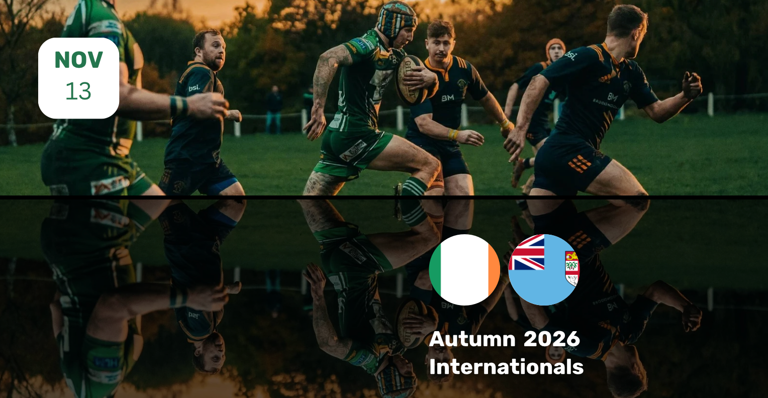 Ireland vs Fiji rugby match tickets