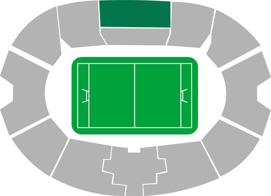 Seating map of the longside center section at Stadio Olimpico, Rome
