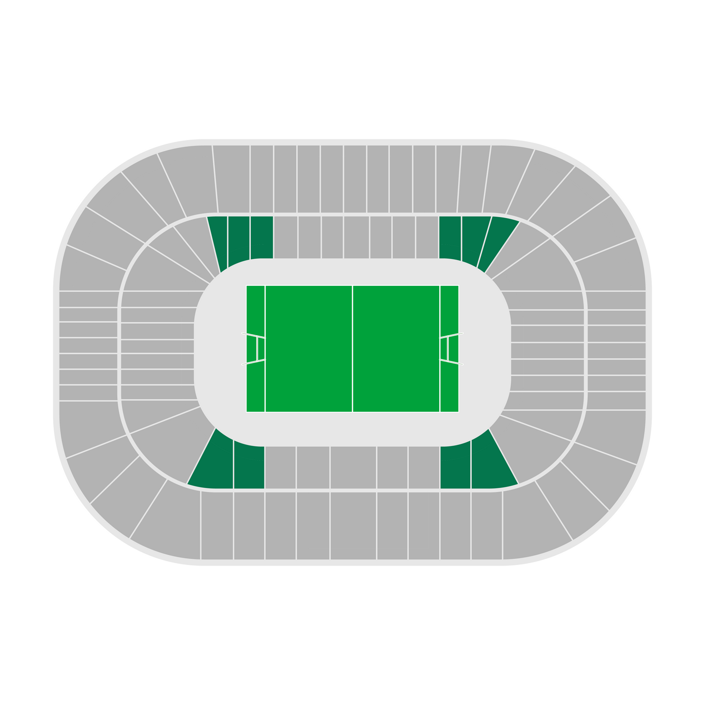 Seating map of the longside lower section at Scottish Gas Murrayfield, Edinburgh