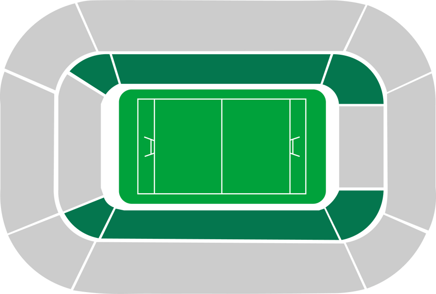 Seating map of the longside lower section at Scottish Gas Murrayfield, Edinburgh