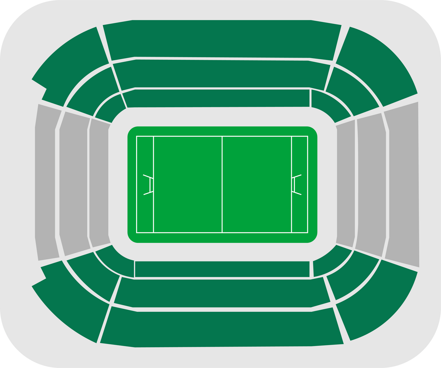 Seating map of the longside section at Allianz Stadium, Turin