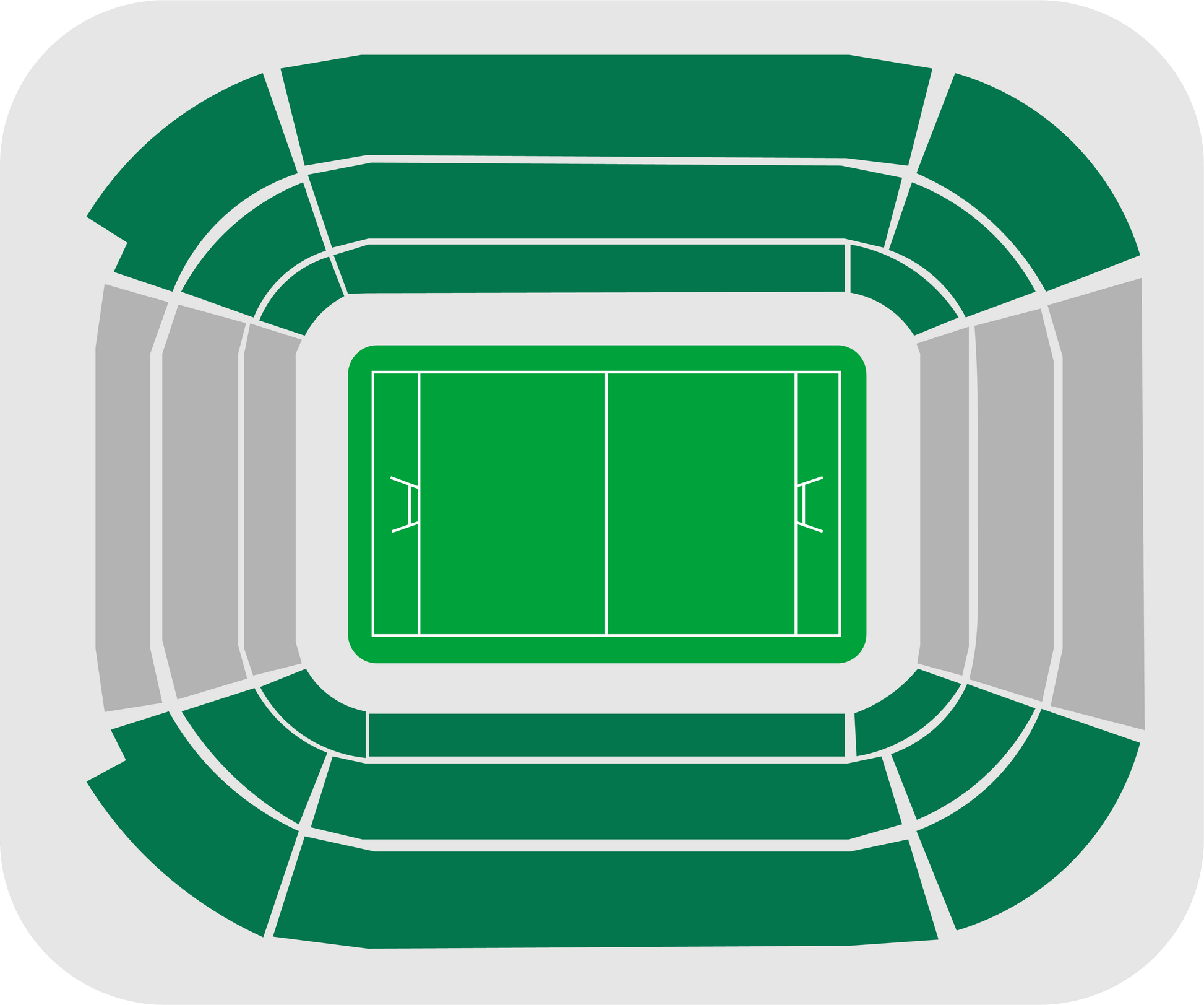 Seating map of the longside section at Allianz Stadium, Turin