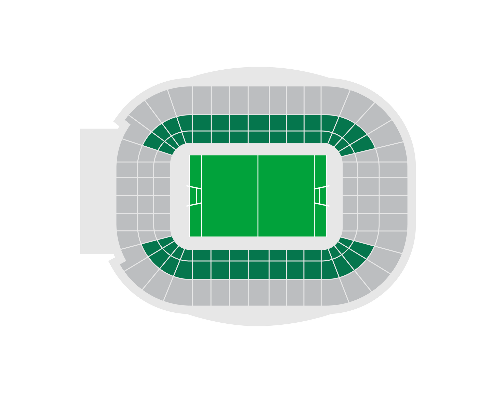 Seating map of the longside lower section at Principality Stadium, Cardiff