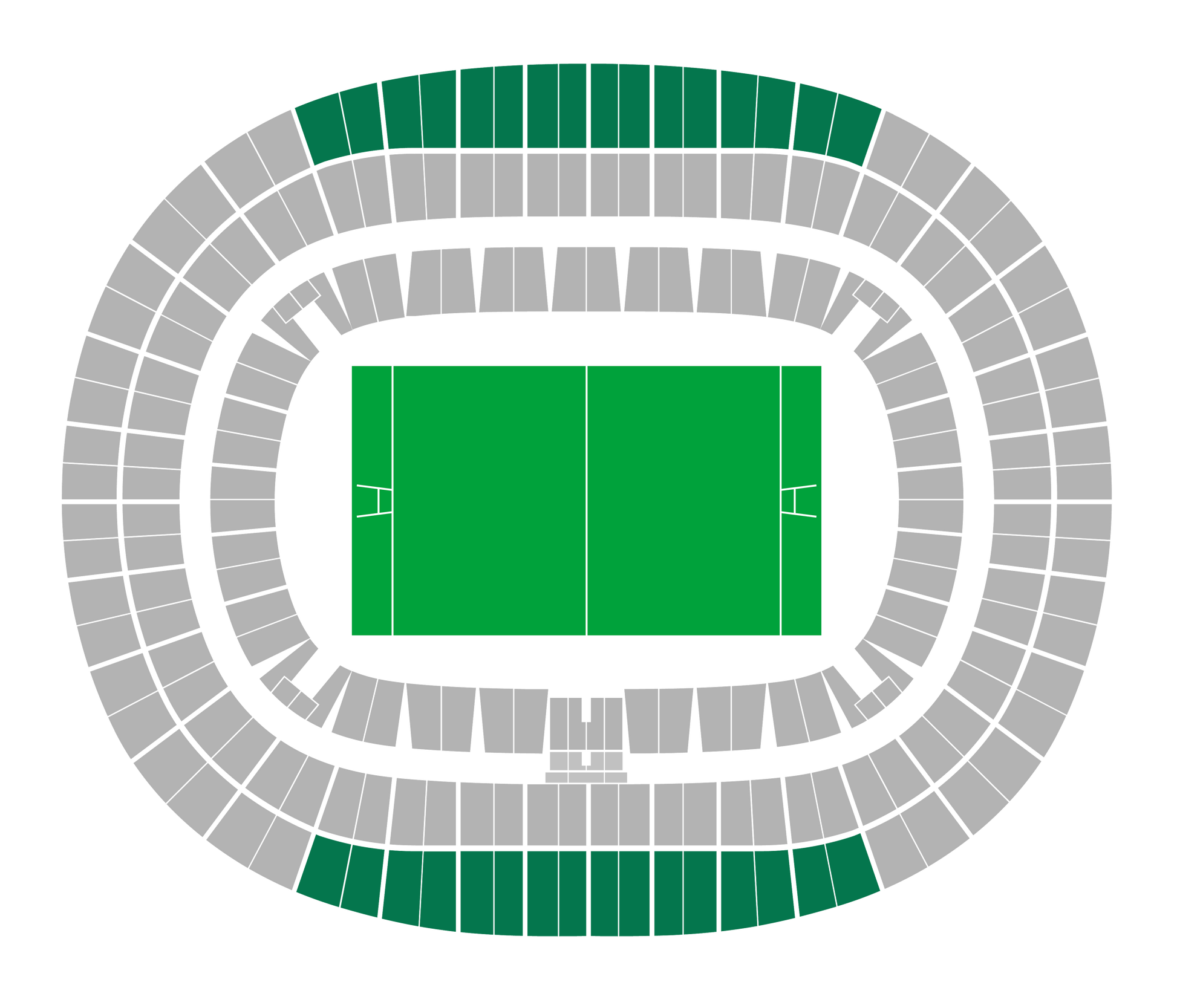 Seating map of the longside upper section at Stade de France