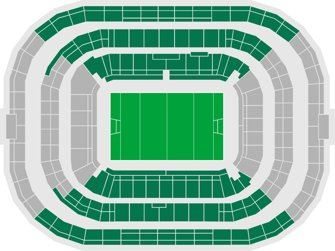 Seating map of the longside lower section at Allianz Stadium, Twickenham